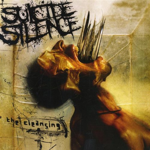 Album cover for Suicide Silence’s “The Cleansing,” depicting a distorted face.