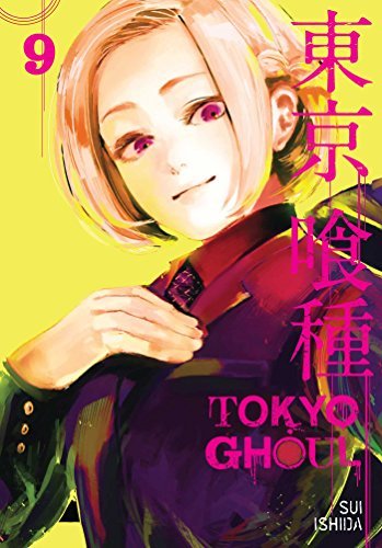Manga cover for Tokyo Ghoul Volume 9 featuring a character with short blonde hair.