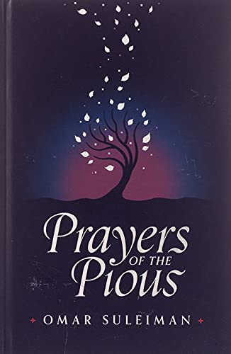 Book cover for Prayers of the Pious by Omar Suleiman featuring a stylized tree.