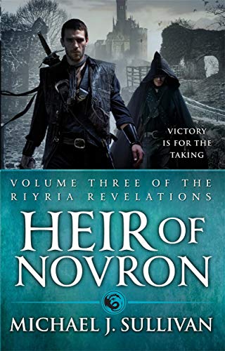 Book cover showing two men in fantasy attire standing before a ruined castle.