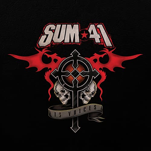 Sum 41 album cover: red and black design with skulls and flames.