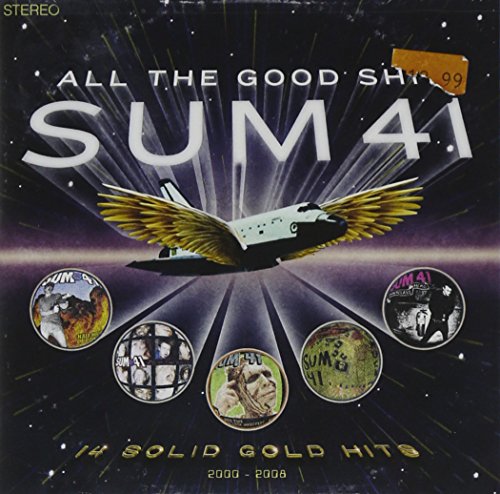 Sum 41 CD cover with a space shuttle and album art circles.