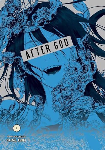 Manga cover featuring a smiling girl surrounded by blue organic, creature-like growths.
