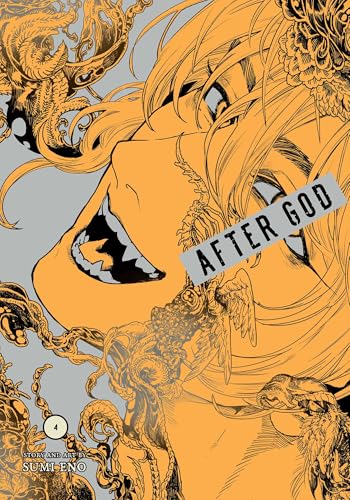 Manga cover featuring a stylized orange face with sharp teeth and intricate organic patterns.