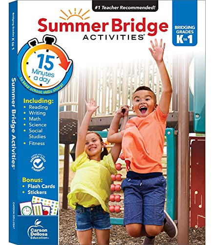 Summer Bridge Activities workbook cover with children jumping for joy.