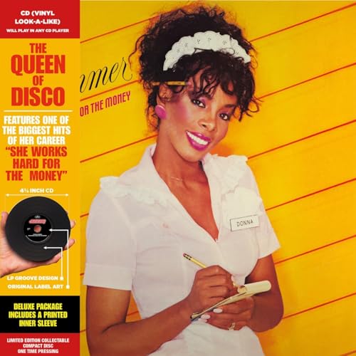 Donna Summer CD cover featuring a portrait of the singer in white.