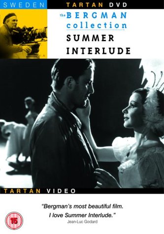 DVD cover for Ingmar Bergman’s “Summer Interlude” with actors in ballet attire.