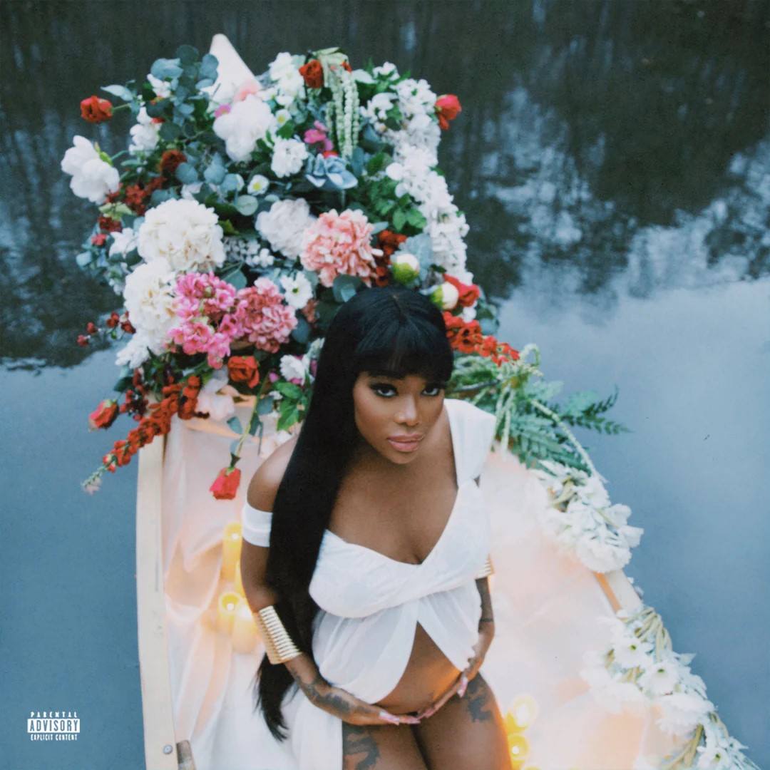 Summer Walker album cover, “CLEAR 2: Soft Life,” featuring a woman in flowers.