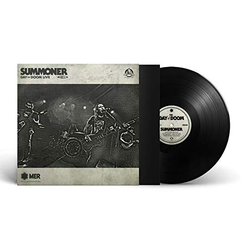 Summoner "Day of Doom Live" vinyl record with band image on cover.