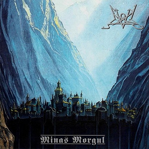 CD cover: dark fantasy landscape with a castle and snowy mountains.