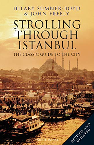 Book cover: “Strolling Through Istanbul” with a cityscape background.