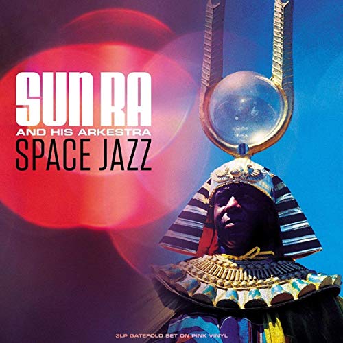 Sun Ra album cover featuring a pharaoh-like figure with a bubble helmet.