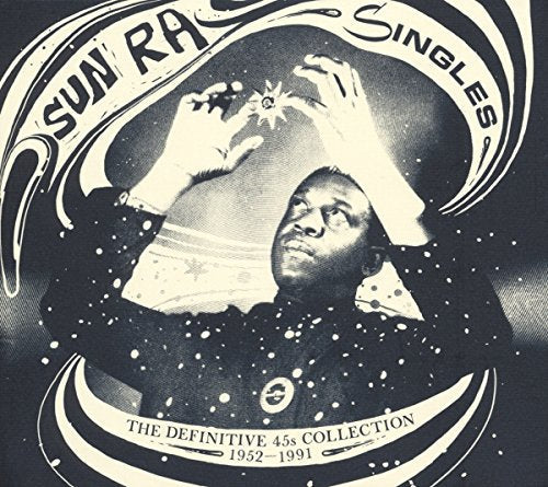 Sun Ra album cover: a man with outstretched hands amidst stars.