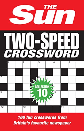 The Sun Two-Speed Crossword Collection 10 book cover with a partial grid.