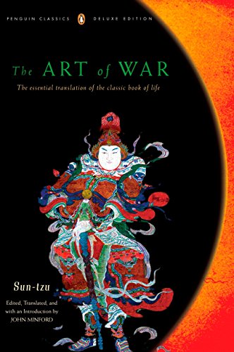 Book cover of The Art of War featuring a traditional Chinese warrior illustration.