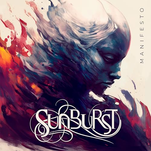 CD cover: painted profile of a person with fiery, abstract background.
