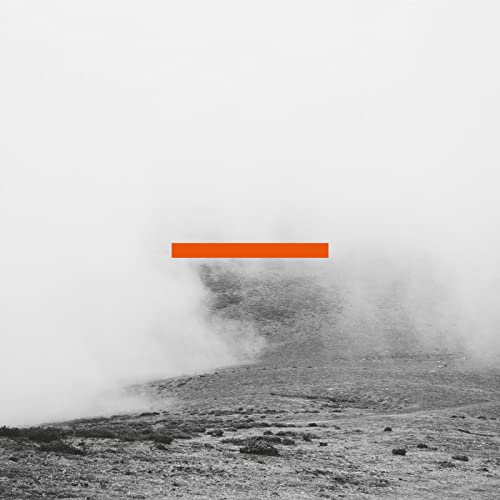 CD cover: grayscale landscape with a central, bold orange horizontal bar.