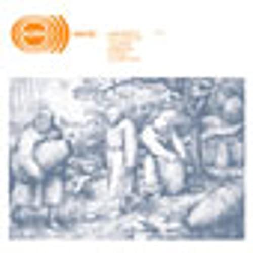 CD cover with an orange logo and a blue-toned illustration of robed figures.