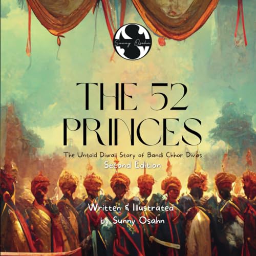 Book cover: "The 52 Princes" with a crowd of turbaned figures.