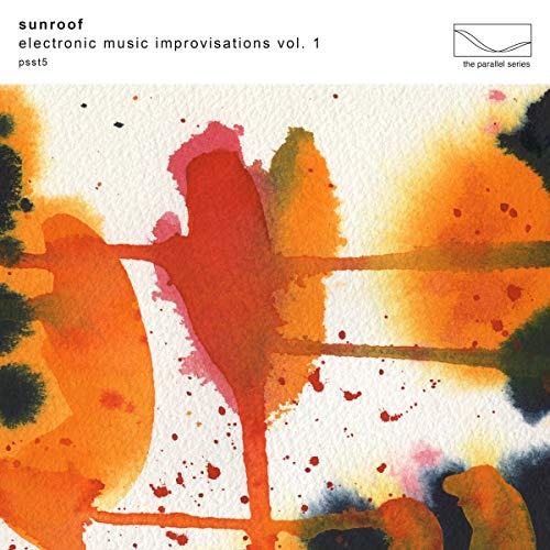 CD cover with abstract watercolor painting in shades of orange and yellow.