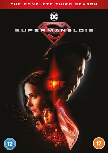 Superman & Lois" Season 3 DVD cover featuring Superman, Lois Lane, and sons.