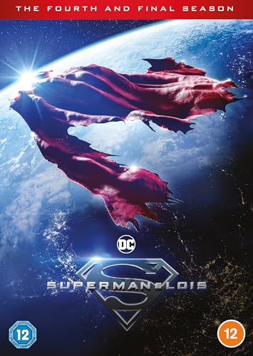 Superman's red cape floating above Earth with the Superman and Lois logo below.
