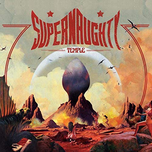 CD cover: desert landscape with a large egg-shaped rock and figures.