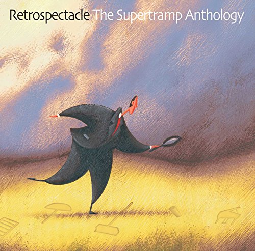 Supertramp’s “Retrospectacle” album cover: a painted figure in a field.