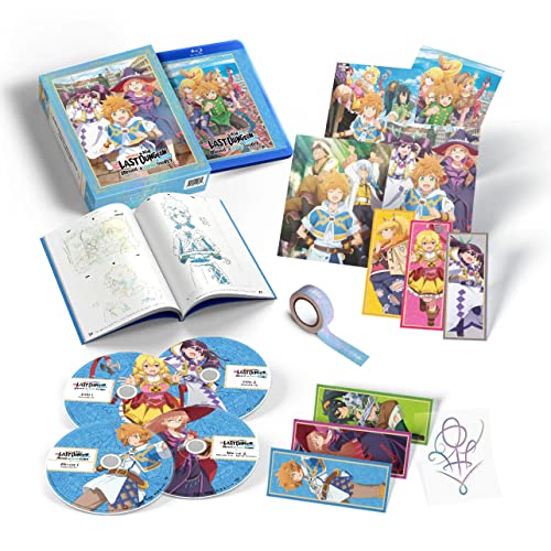 Limited edition Blu-ray set with anime artwork, artbook, and bonus items.