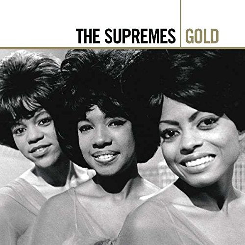 The Supremes album cover, three smiling women with dark hair.