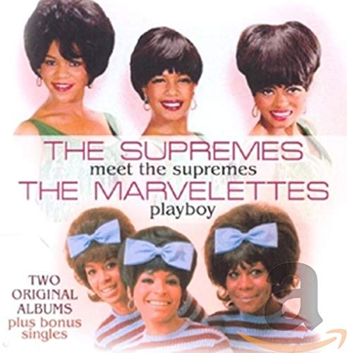 CD cover featuring portraits of The Supremes and The Marvelettes.