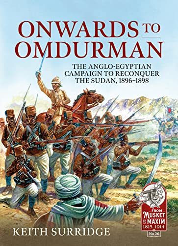Book cover illustration of British and Egyptian soldiers in formation during a desert battle.