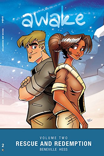 Comic book cover: two young people back-to-back, titled "Awake Volume Two.
