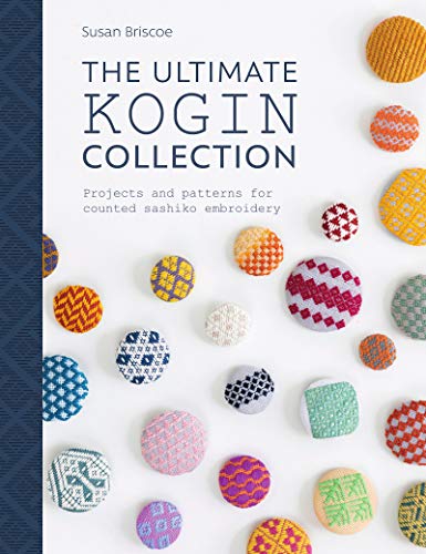 Book cover with colorful, patterned circular sashiko embroidery examples.
