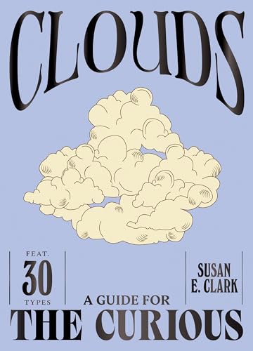Book cover titled Clouds featuring an illustration of a cloud on a blue background.