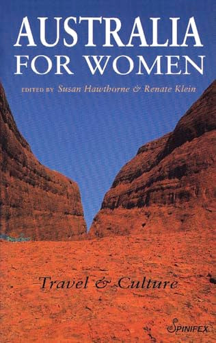 Book cover: "Australia for Women" with a red rock gorge image.
