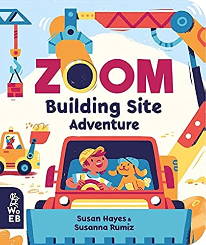 Children’s book cover depicting a boy and dog in a construction vehicle.