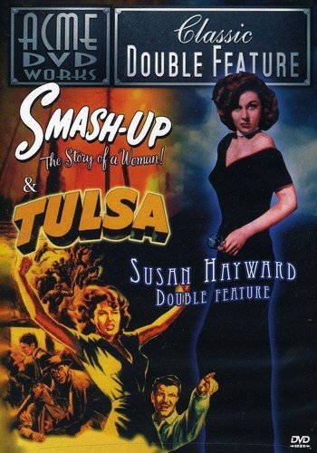 DVD cover for "Smash-Up" and "Tulsa" starring Susan Hayward.