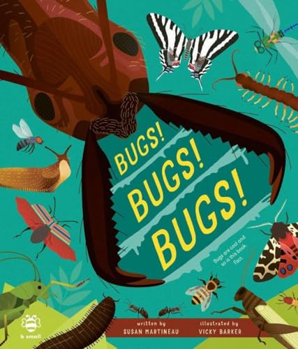 Children’s book cover featuring colorful illustrations of various insects.