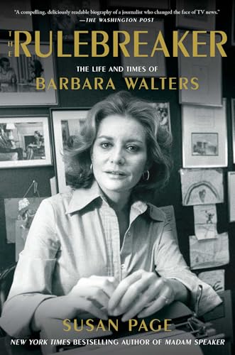 Book cover featuring a portrait of journalist Barbara Walters in black and white.