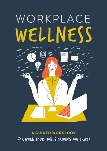 Workbook cover with illustration of a meditating woman at a desk.