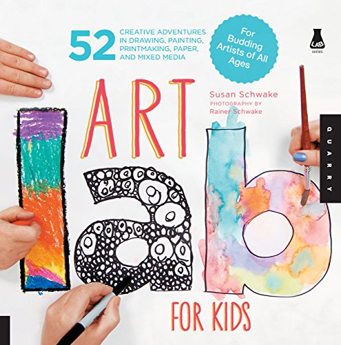 Book cover with colorful art supplies and hand-drawn lettering.