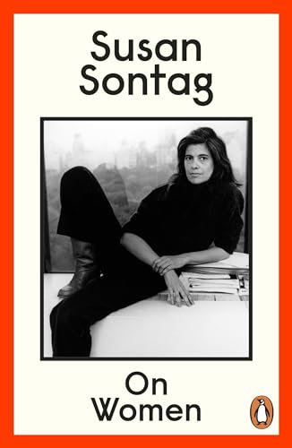 Book cover: black and white portrait of Susan Sontag, title “On Women”.