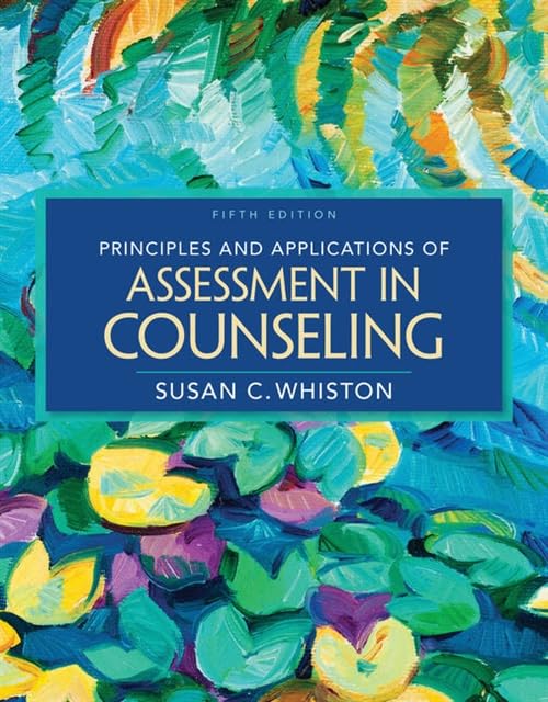 Book cover: "Principles and Applications of Assessment in Counseling," fifth edition.