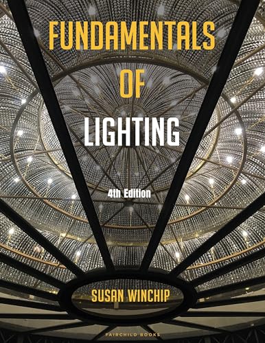 Book cover for "Fundamentals of Lighting" with a chandelier image.