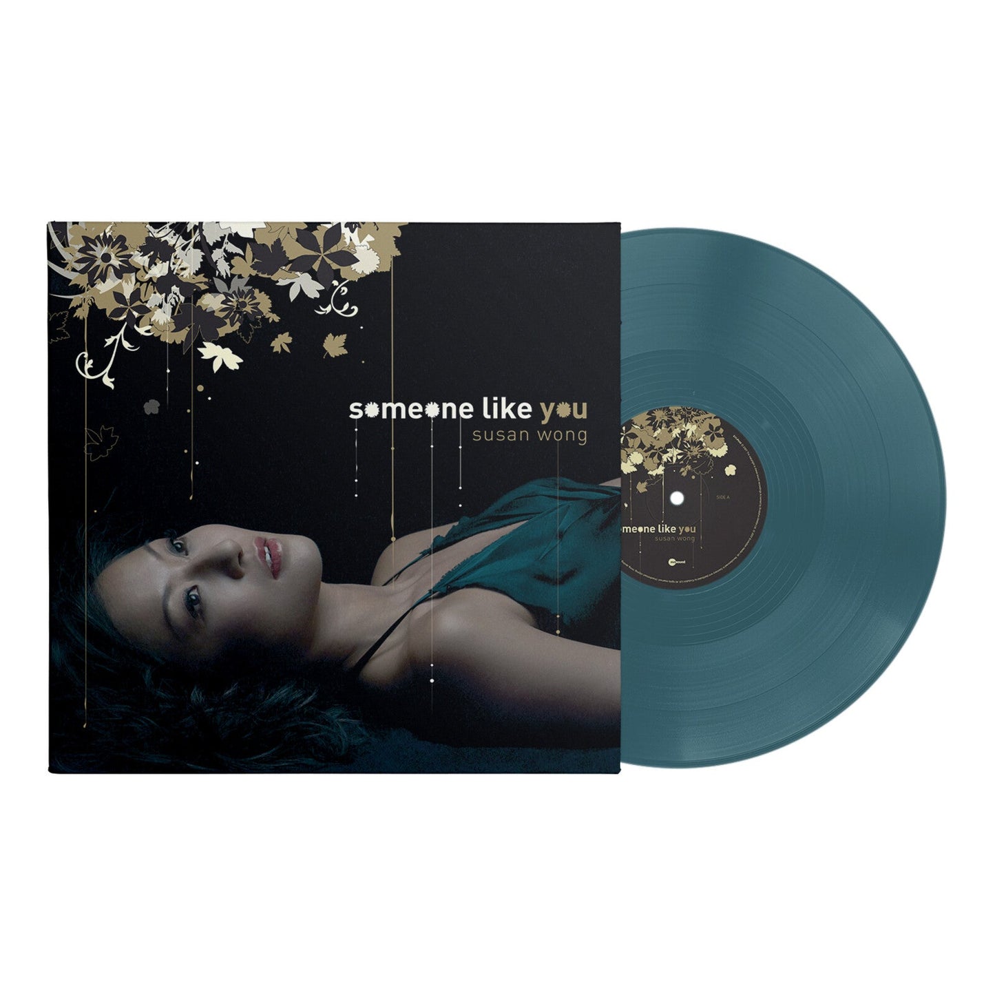 Susan Wong’s “Someone Like You” vinyl record with teal coloring.
