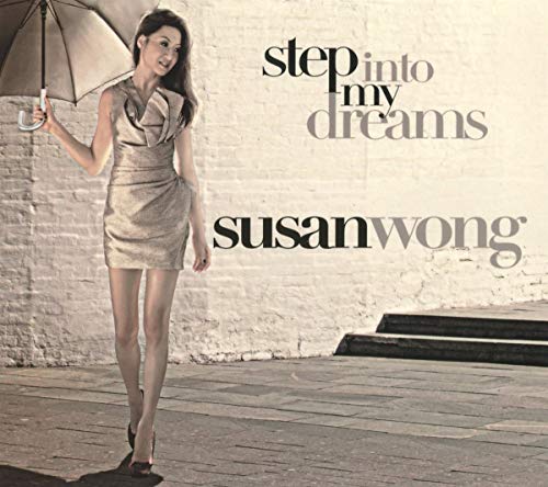 CD cover featuring Susan Wong holding an umbrella, against a brick wall.