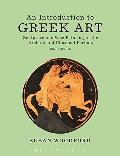 Book cover: "An Introduction to Greek Art" with ancient pottery image.