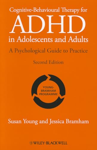 Orange book cover with “ADHD” title and a circular logo.