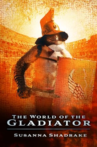 Book cover depicting a gladiator in helmet and armor, facing forward.